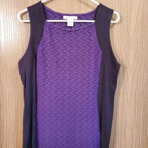Liz Claiborne Texture Sleeveless Top size M